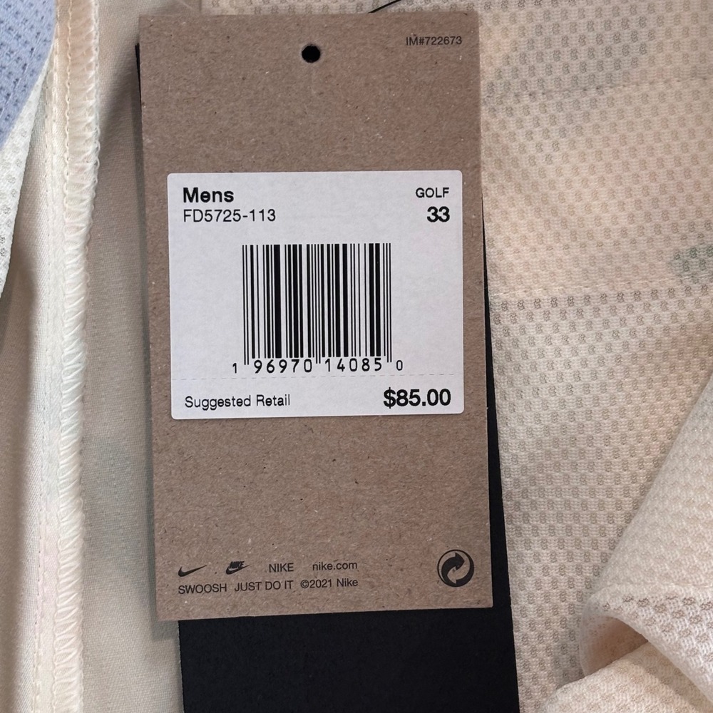 Nike Golf Shorts Mens 33 Abstract Pattern FD5725-113 New Preppy Casual Athletic - Picture 4 of 8